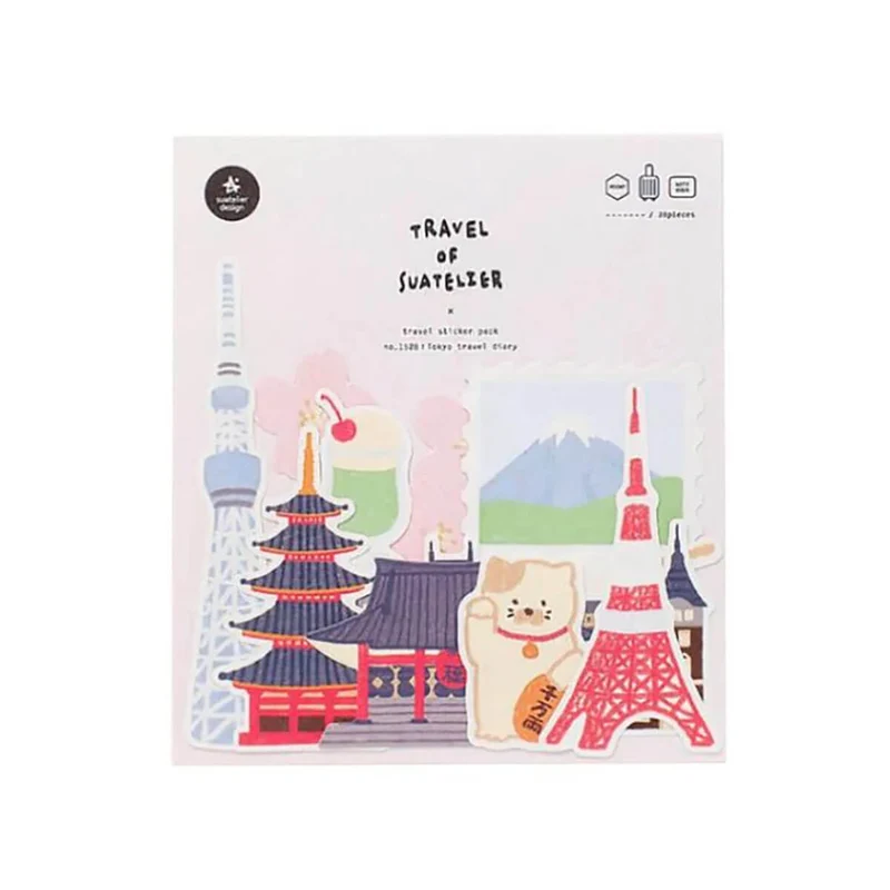 Tokyo Travel Diary Stickers by Suatelier