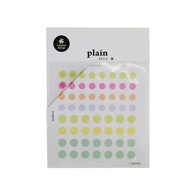 Number 77 Plain Series Stickers by Suatelier