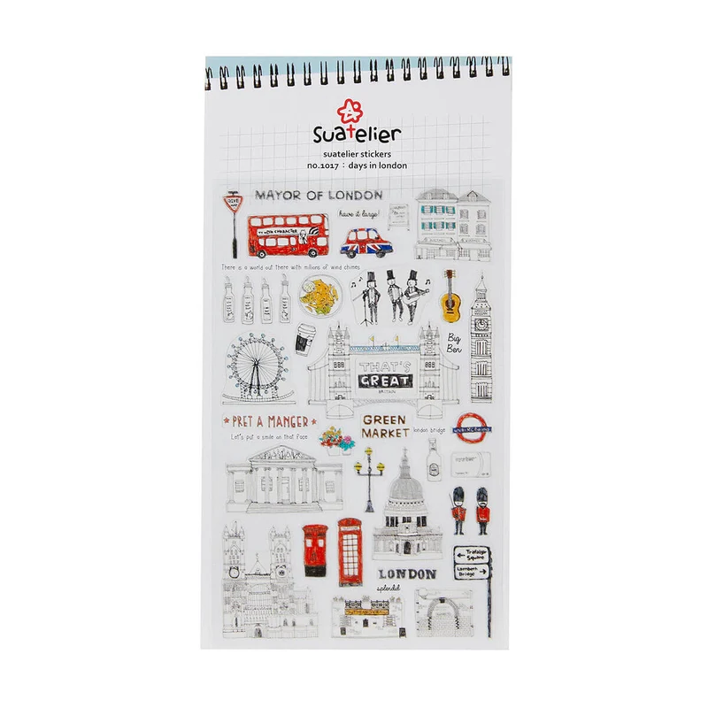 Days In London Stickers by Suatelier