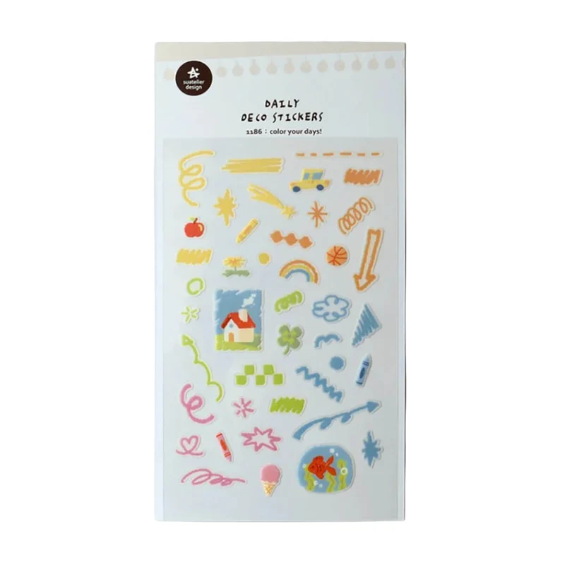 Color Your Days! Stickers by Suatelier