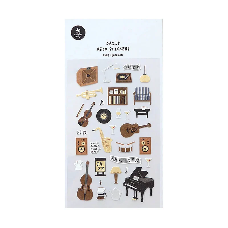 Jazz Cafe Stickers by Suatelier