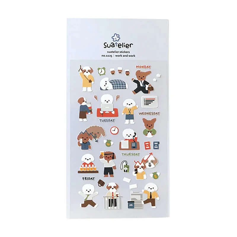 Work And Work Stickers by Suatelier