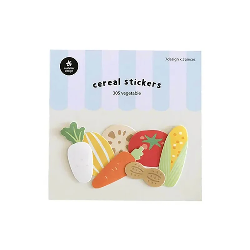 Vegetable Cereal Stickers by Suatelier