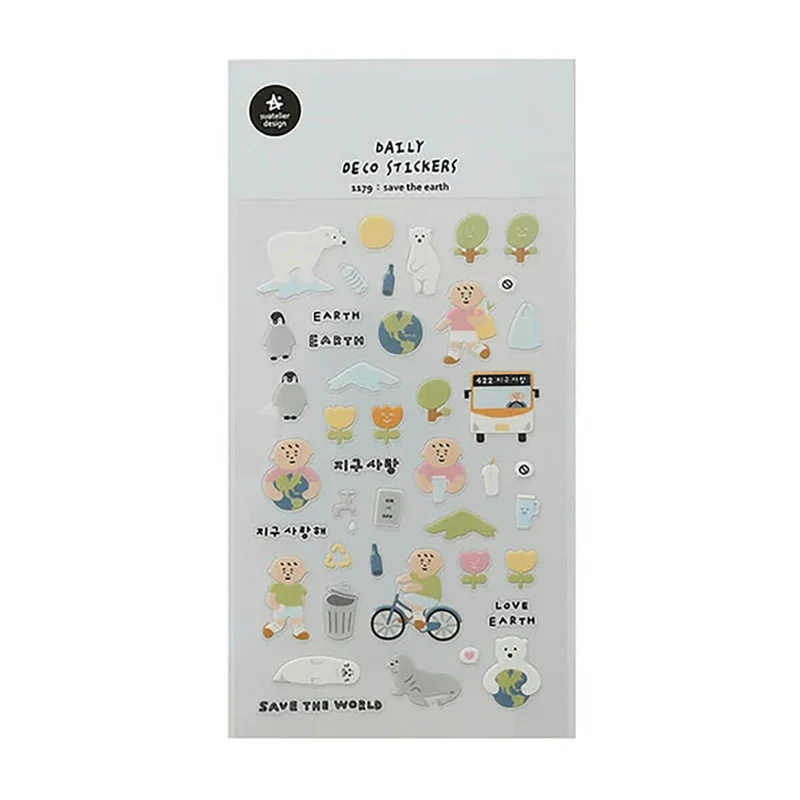 Save The Earth Stickers by Suatelier