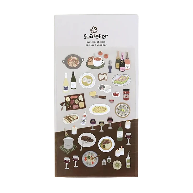 Wine Bar Stickers by Suatelier