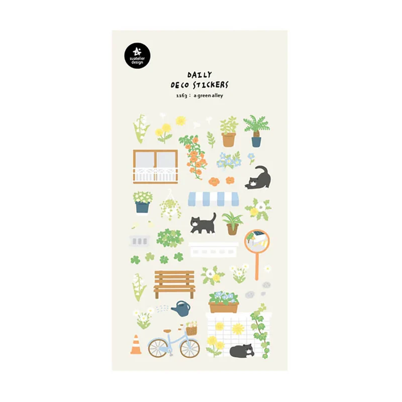 A Green Alley Stickers by Suatelier