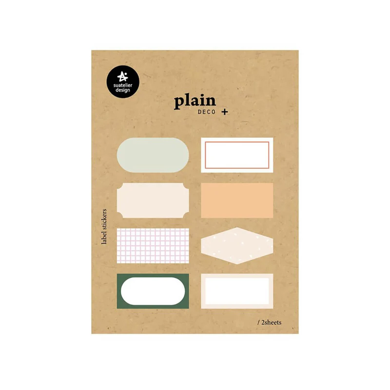 Number 59 Plain Series Stickers by Suatelier