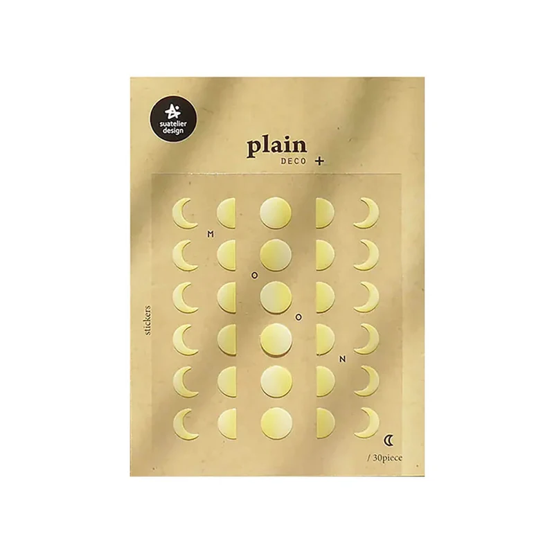 Number 10 Plain Series Stickers by Suatelier