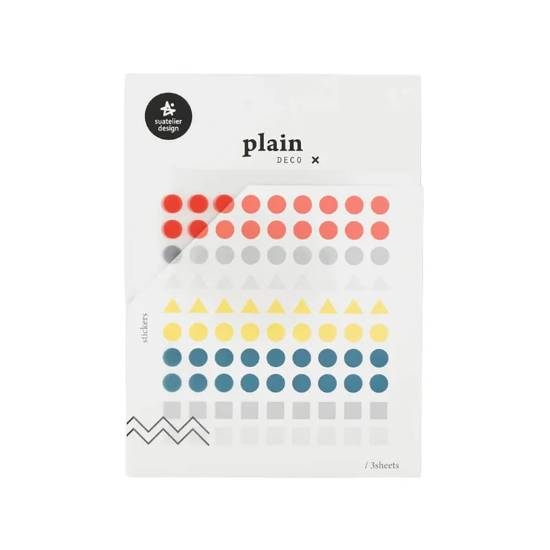 Number 1 Plain Series Stickers by Suatelier