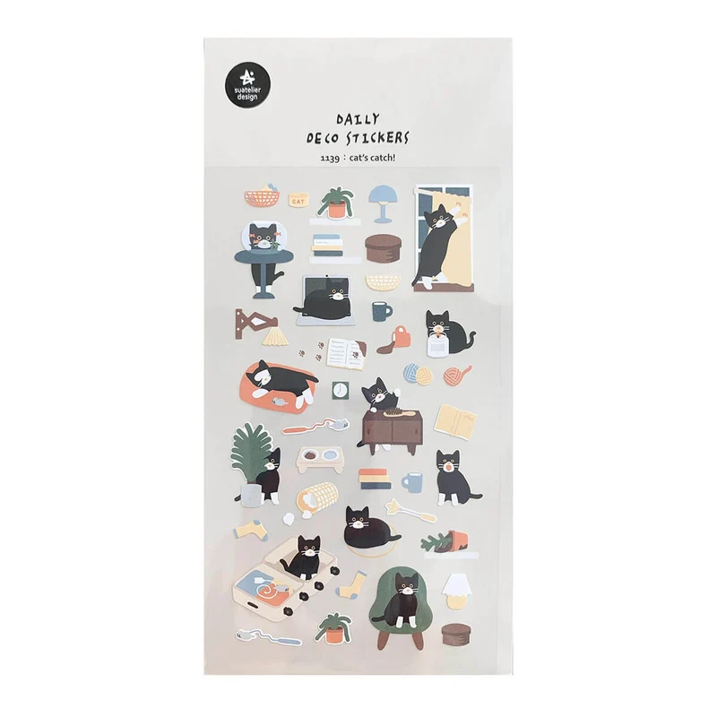 Cat's Catch Stickers by Suatelier