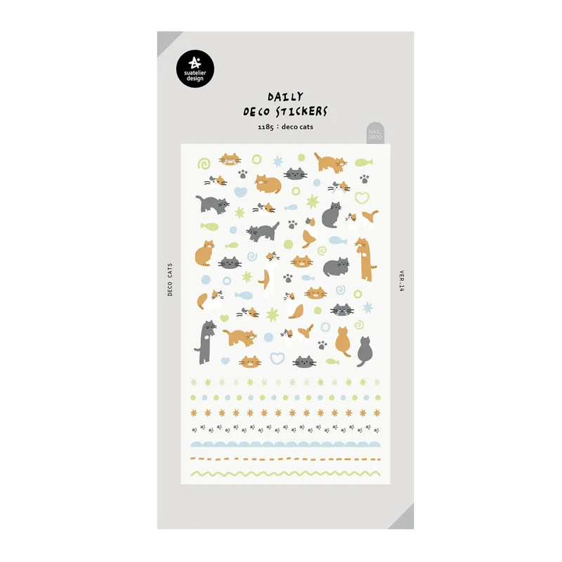 Deco Cats Stickers by Suatelier