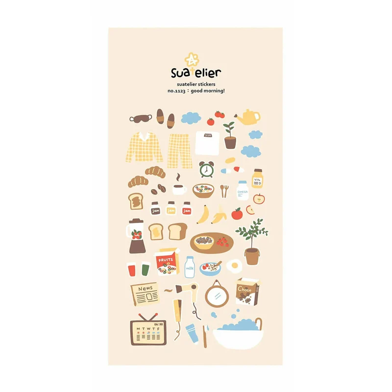 Good Morning Stickers by Suatelier