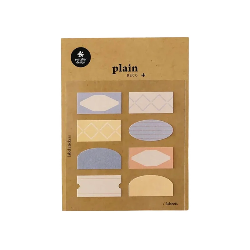 Number 74 Plain Series Stickers by Suatelier