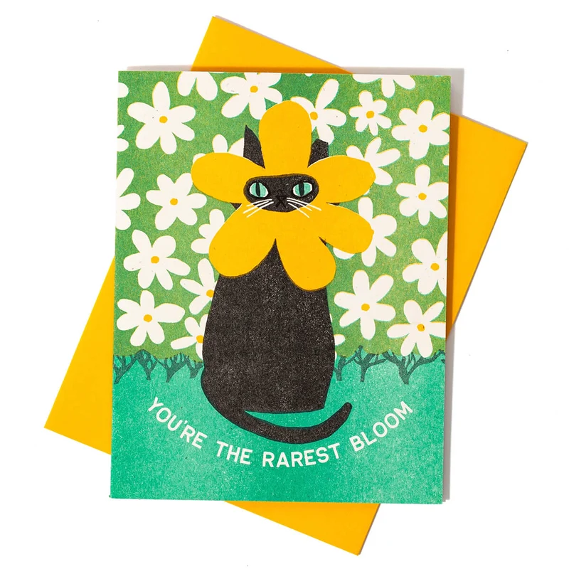 Rarest Bloom Birthday Greetings Card by Bromstad Printing Co.