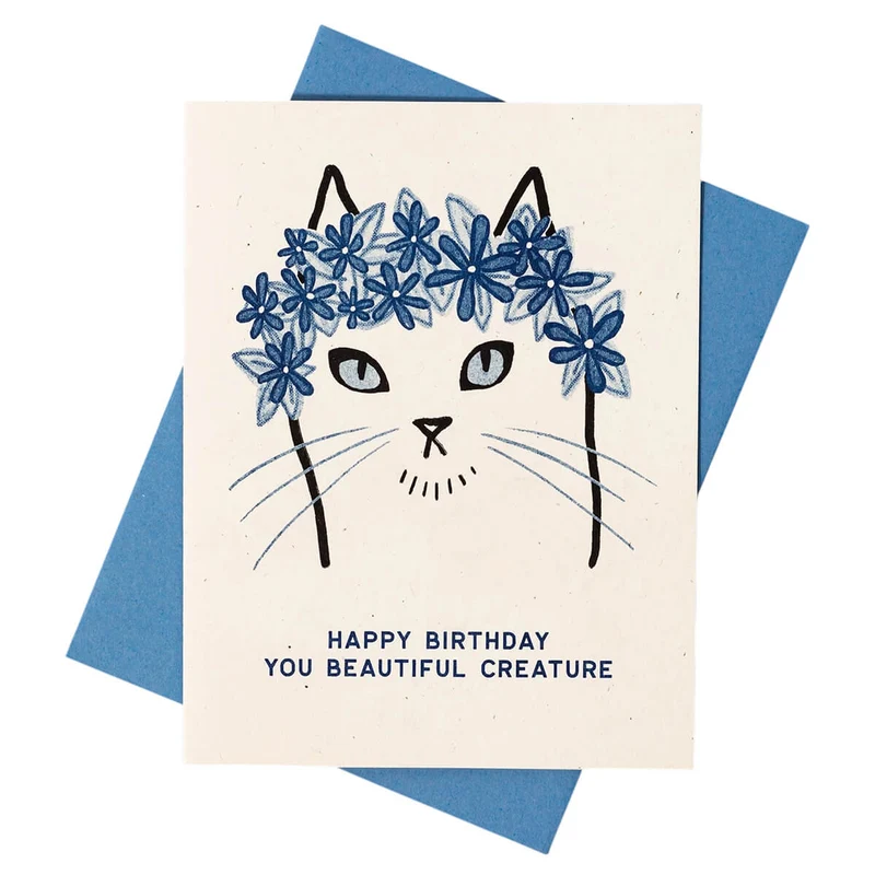 Beautiful Creature Birthday Greetings Card by Bromstad Printing Co.