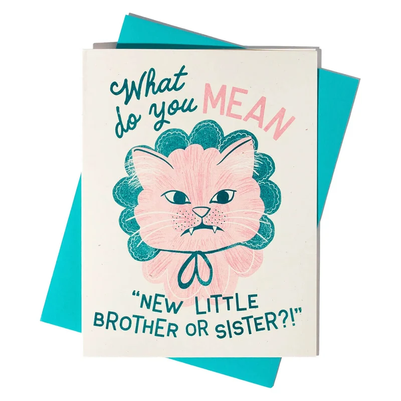 New Brother Or Sister Greetings Card by Bromstad Printing Co.