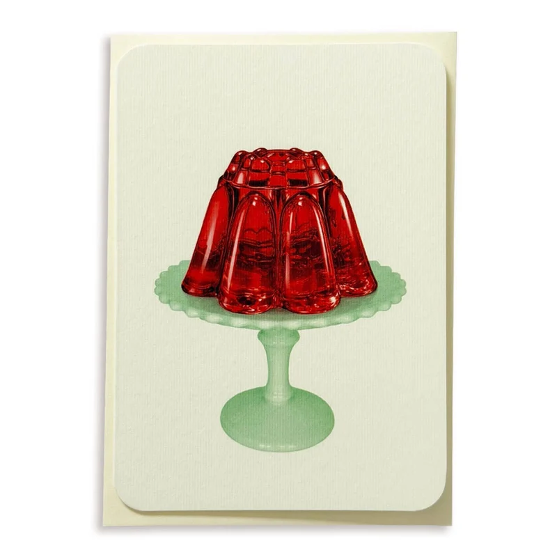 Ruby Jelly Greetings Card by Canonbury Press