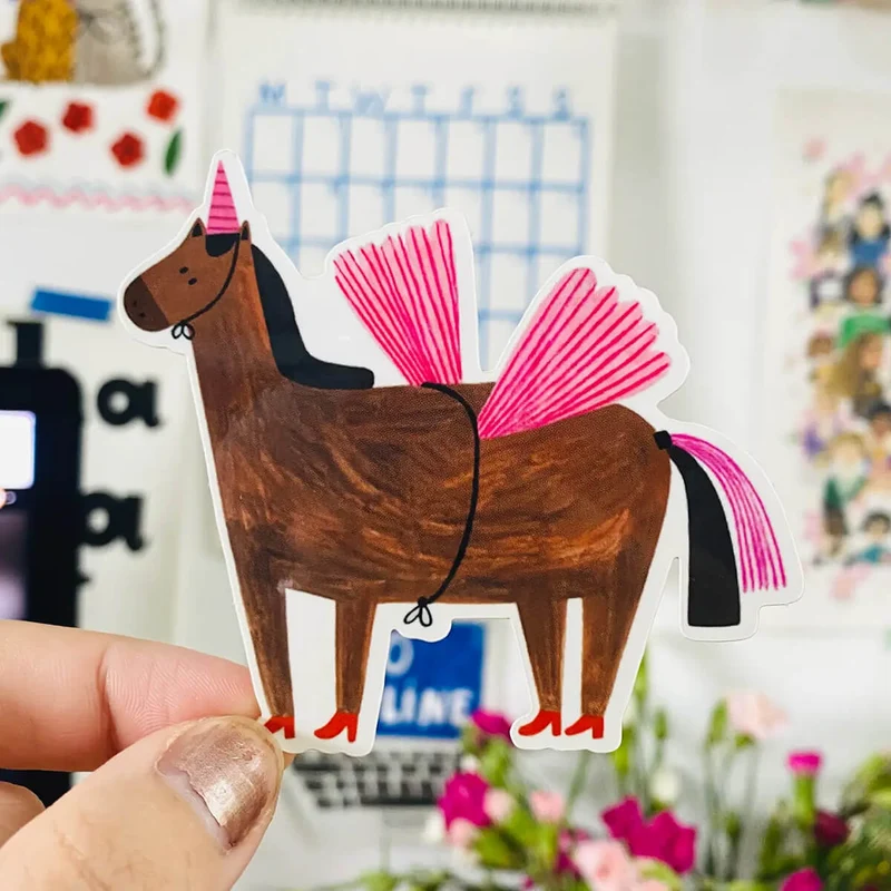 Unicorn Sticker by Daria Solak Illustrations
