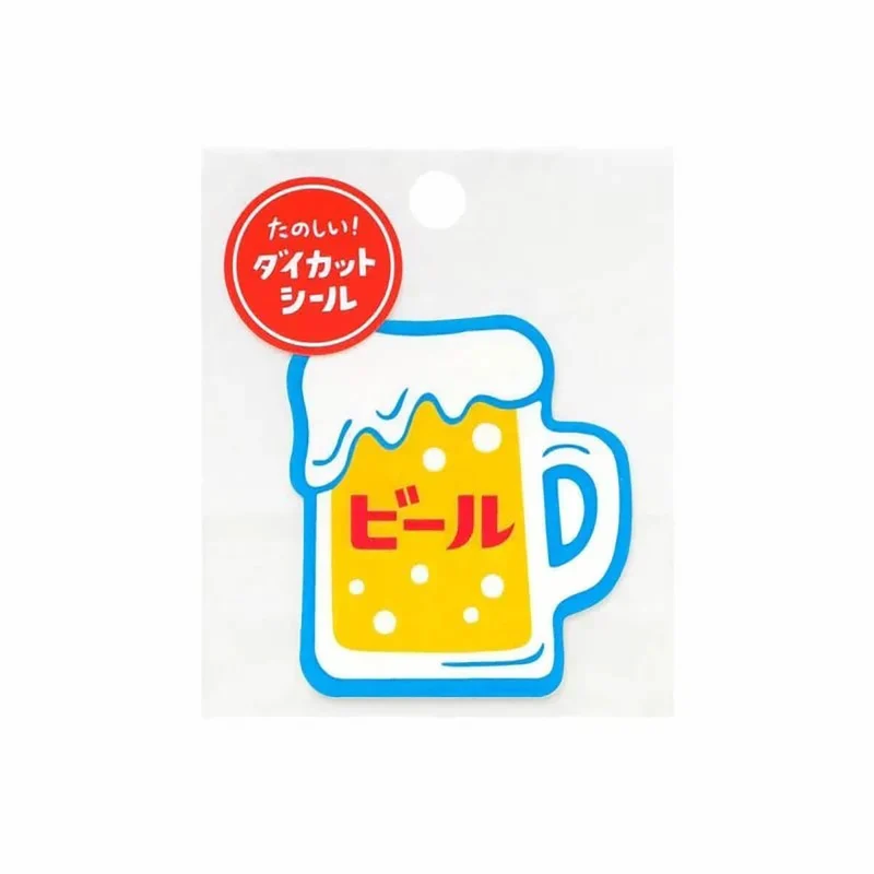 Beer Die Cut Sticker by Hightide New Retro