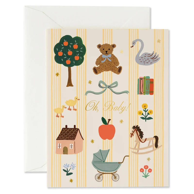 Oh Baby! Greetings Card by Rifle Paper Co.