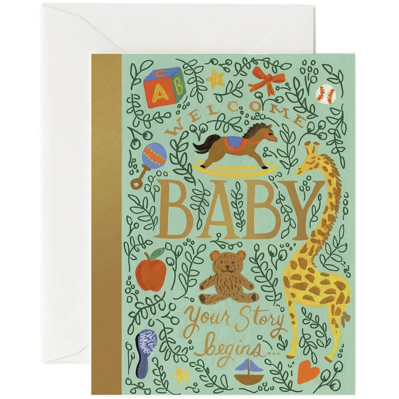 Storybook Baby Greetings Card By Rifle Paper Co.