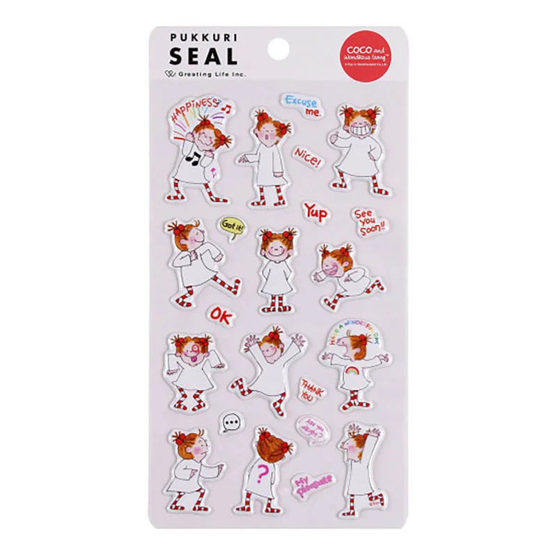 Coco-Chan Puffy Seal Stickers by Greeting Life