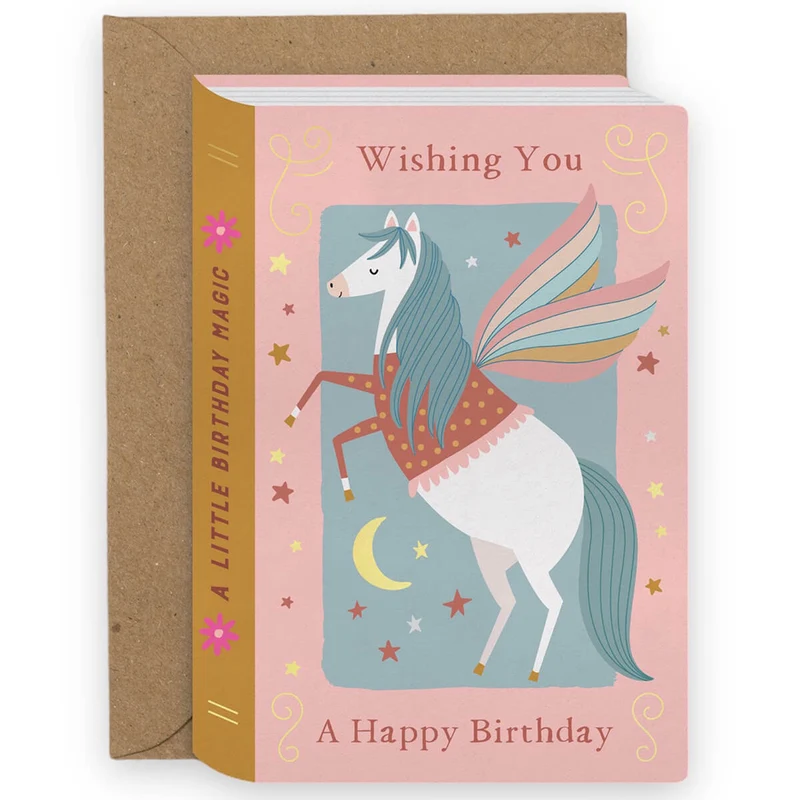Fairytale Pegasus Greetings Card by Mifkins