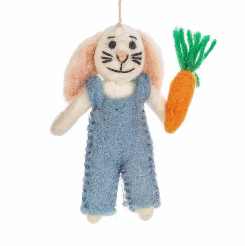 Hutch The Bunny Hanging Decoration by Felt So Good