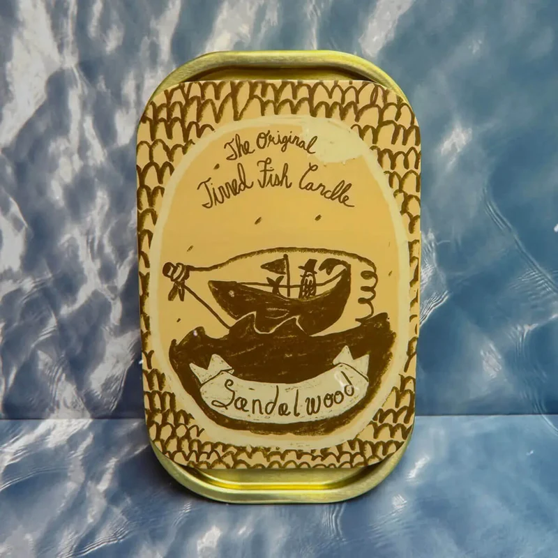 Sandalwood Tinned Fish Candle by Tinned Candle