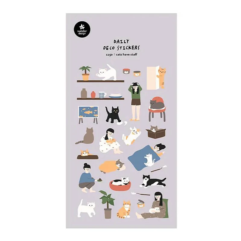 Cats Have Staff Stickers by Suatelier