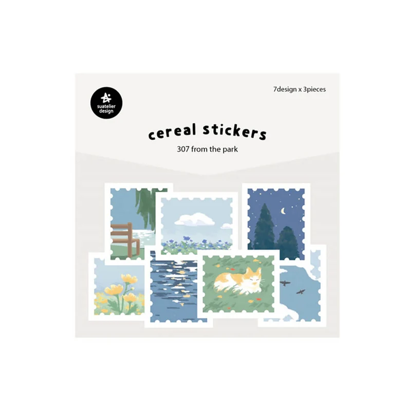 From The Park Cereal Stickers by Suatelier