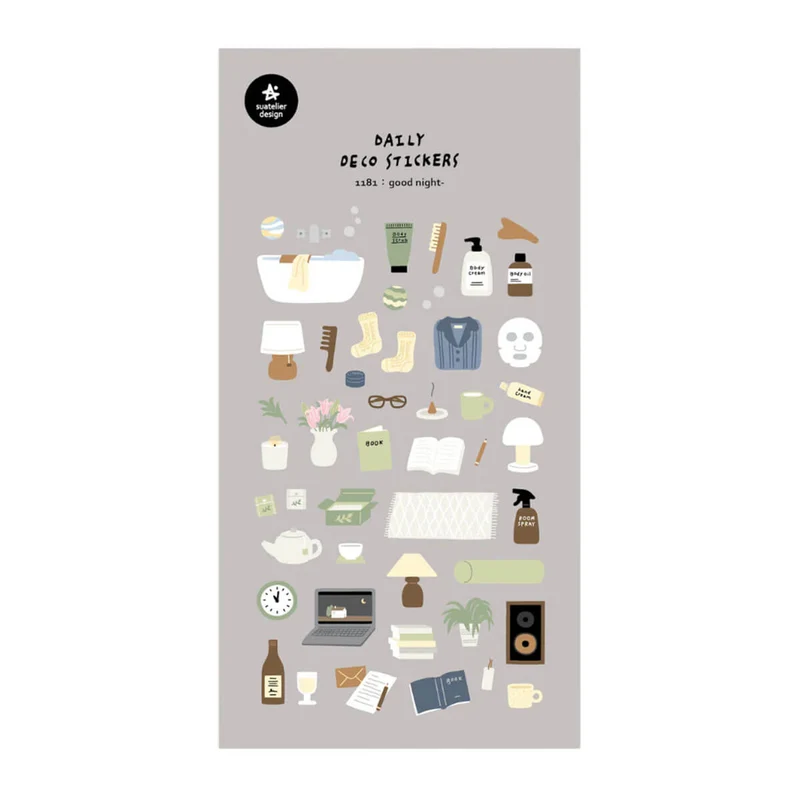 Good Night Stickers by Suatelier