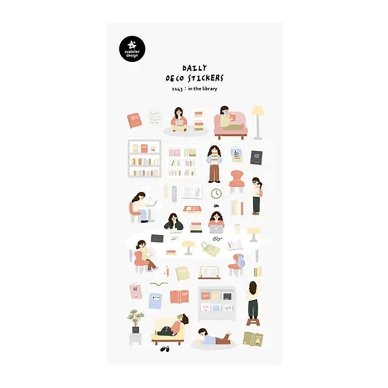 In The Library Stickers by Suatelier