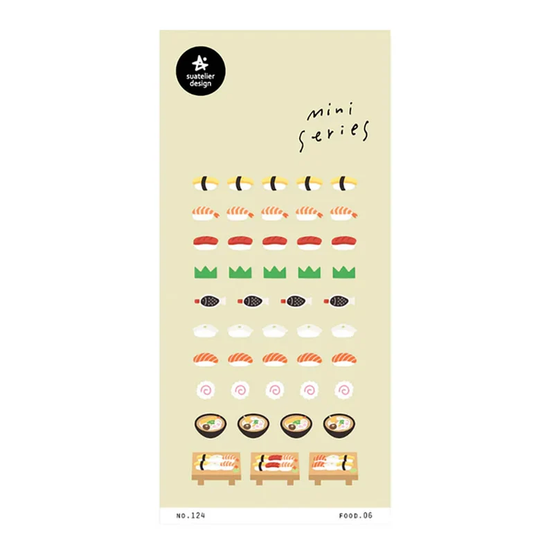 Food 06 Mini Series Stickers by Suatelier