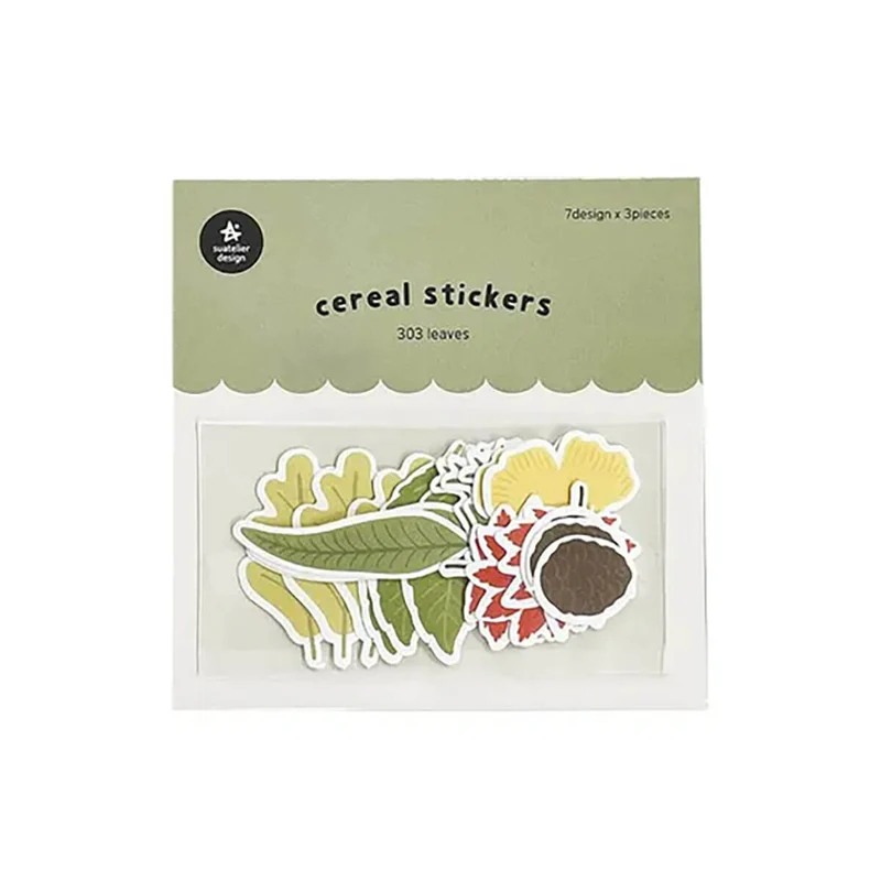 Leaves Cereal Stickers by Suatelier