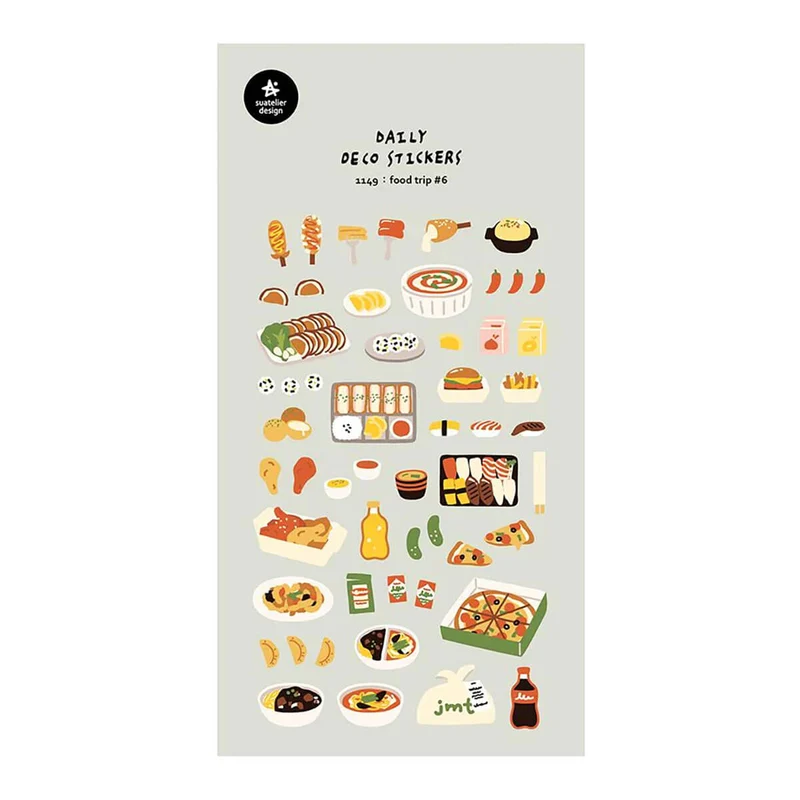 Food Trip Number 6 Stickers by Suatelier
