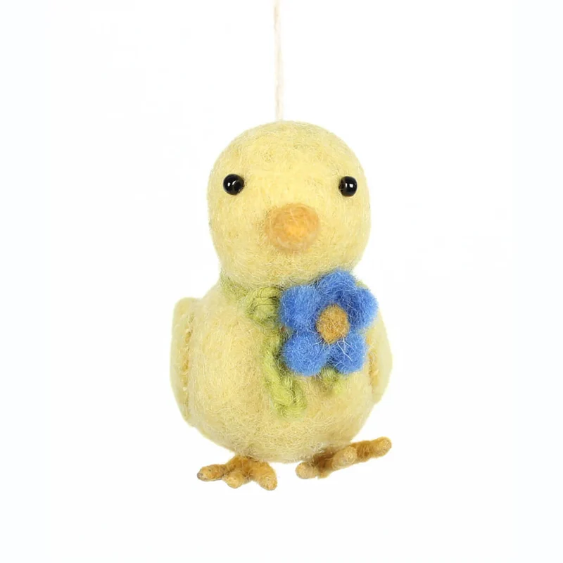 Chick With Flower Hanging Decoration by Amica