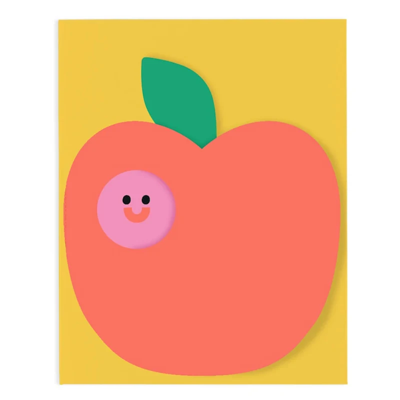 Apple Fold Out Birthday Greetings Card by Susie Hammer for Wrap
