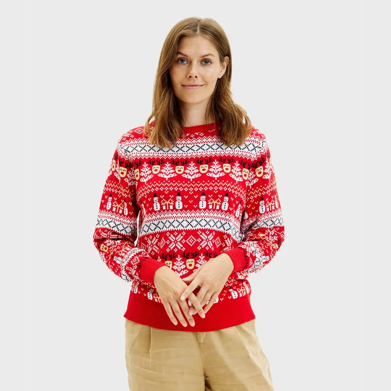 The Reinstyle Sweater Rød - Dame.