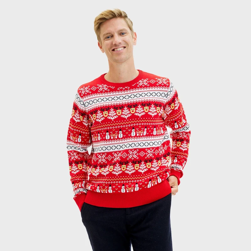 The Reinstyle Sweater Rød - Herre.