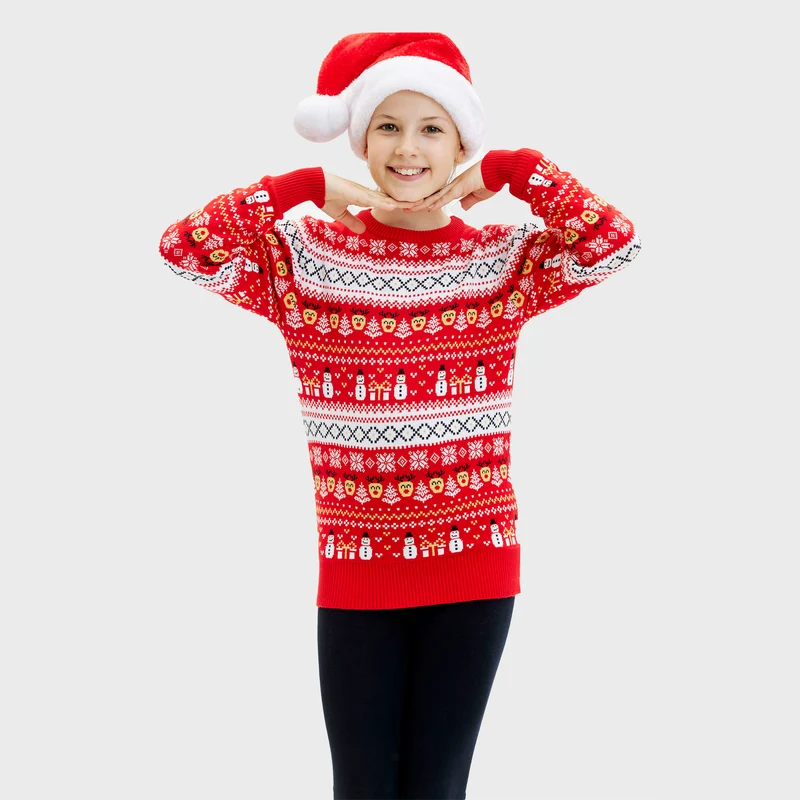 The Reinstyle Sweater Red - Børn.