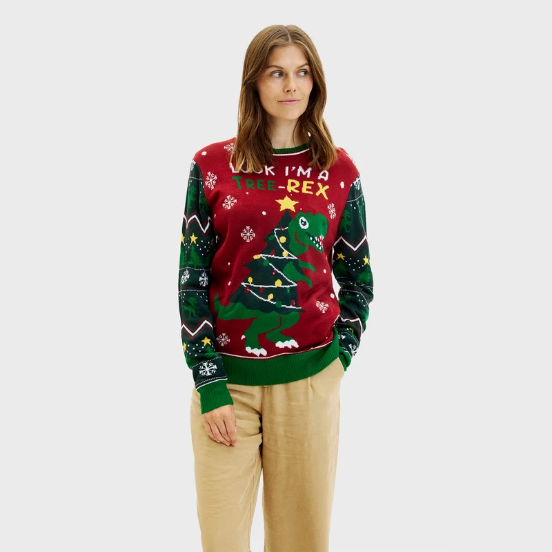 The Tree-REX Sweater med lys - Dame