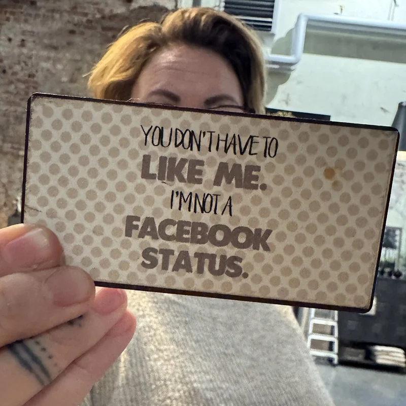 Magnet: I'm not a Facebook status