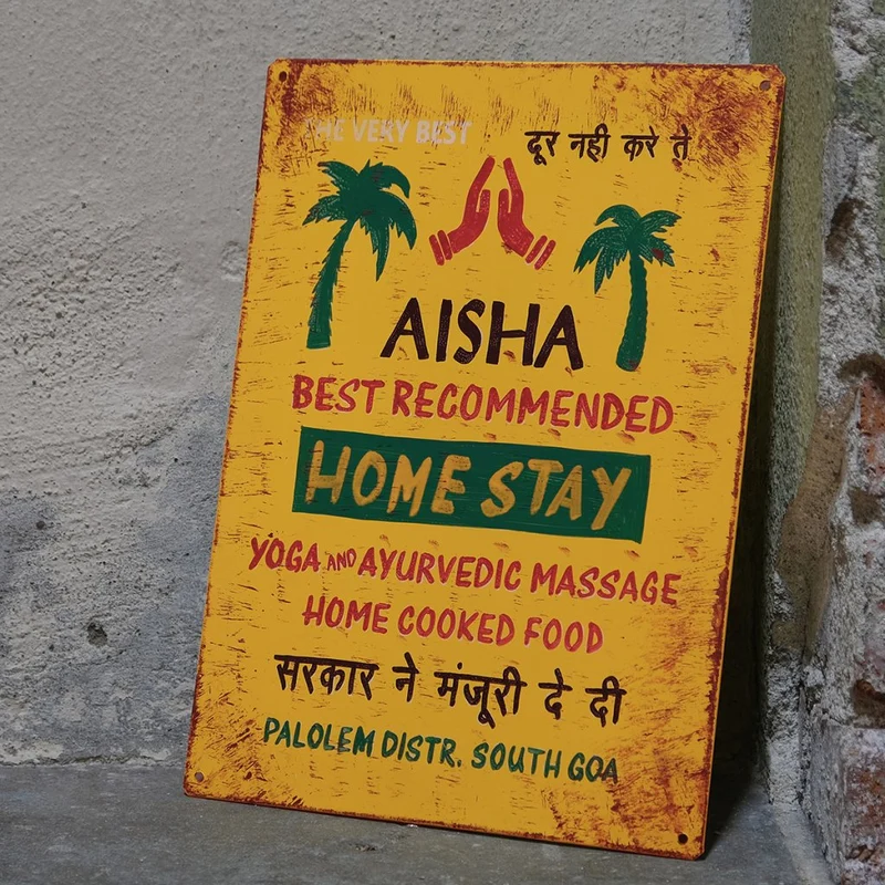 Indisk skylt - Home Stay
