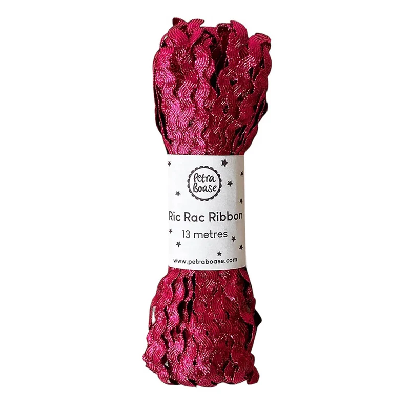 Metallic Ric-Rac Ribbon in Pink Tourmaline by Petra Boase