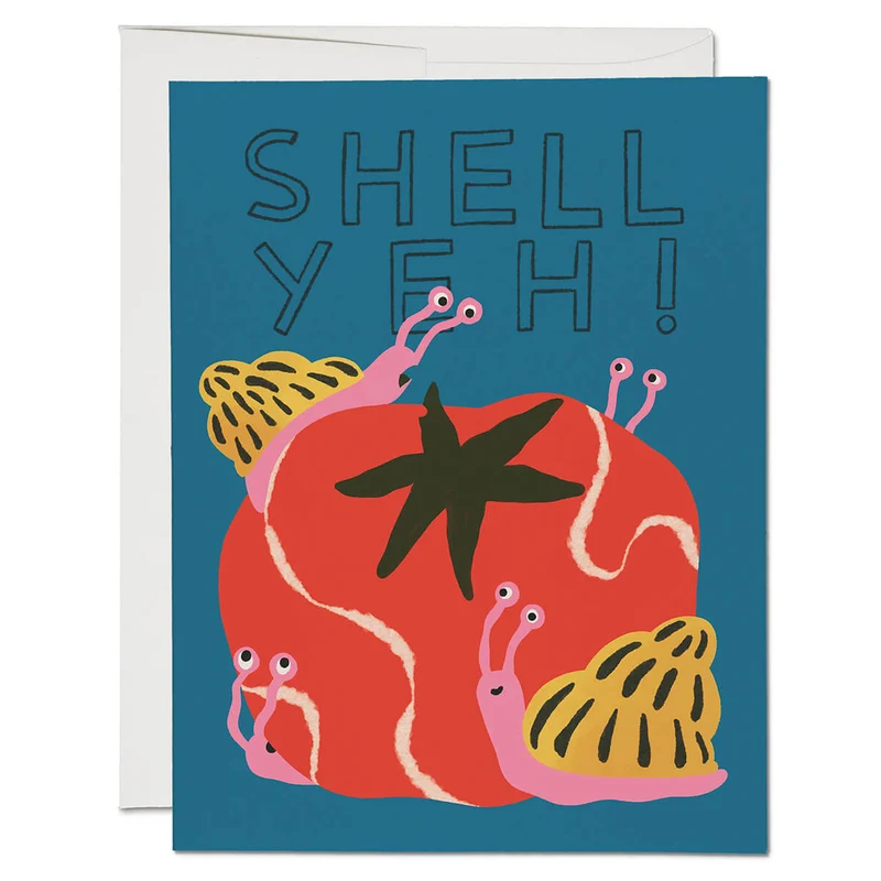 Shell Yeh Greetings Card by Red Cap Cards