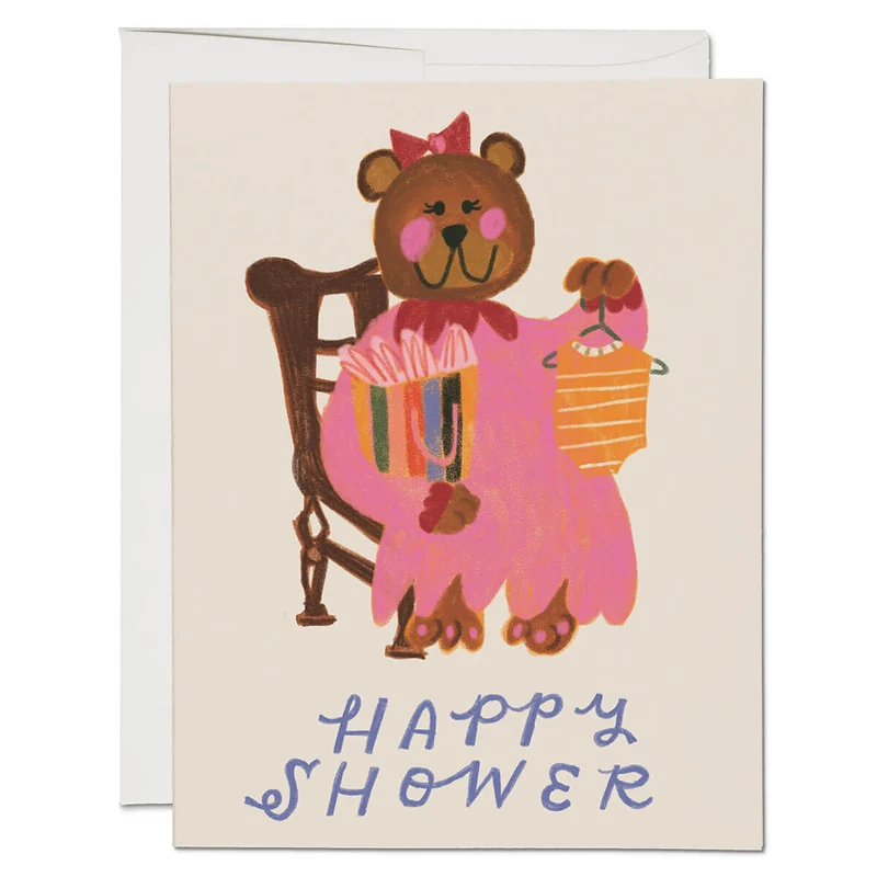 Mama Bear's Baby Shower Greetings Card by Red Cap Cards