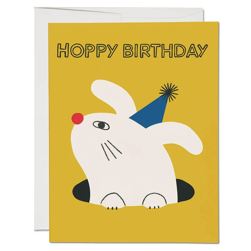 Hoppy Birthday Greetings Card by Red Cap Cards