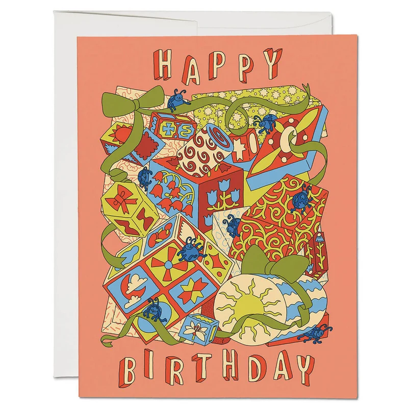 Birthday Bugs Greetings Card by Red Cap Cards