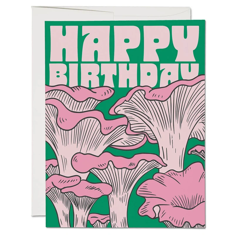 Shroomy Birthday Greetings Card by Red Cap Cards
